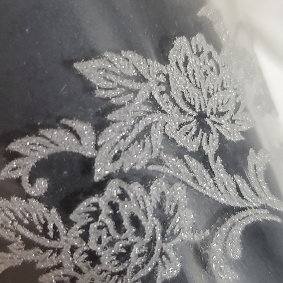 Glass Votive Cups Home Interiors Gifts Embossed Antique Rose Pattern Candle Hold - Picture 5 of 5